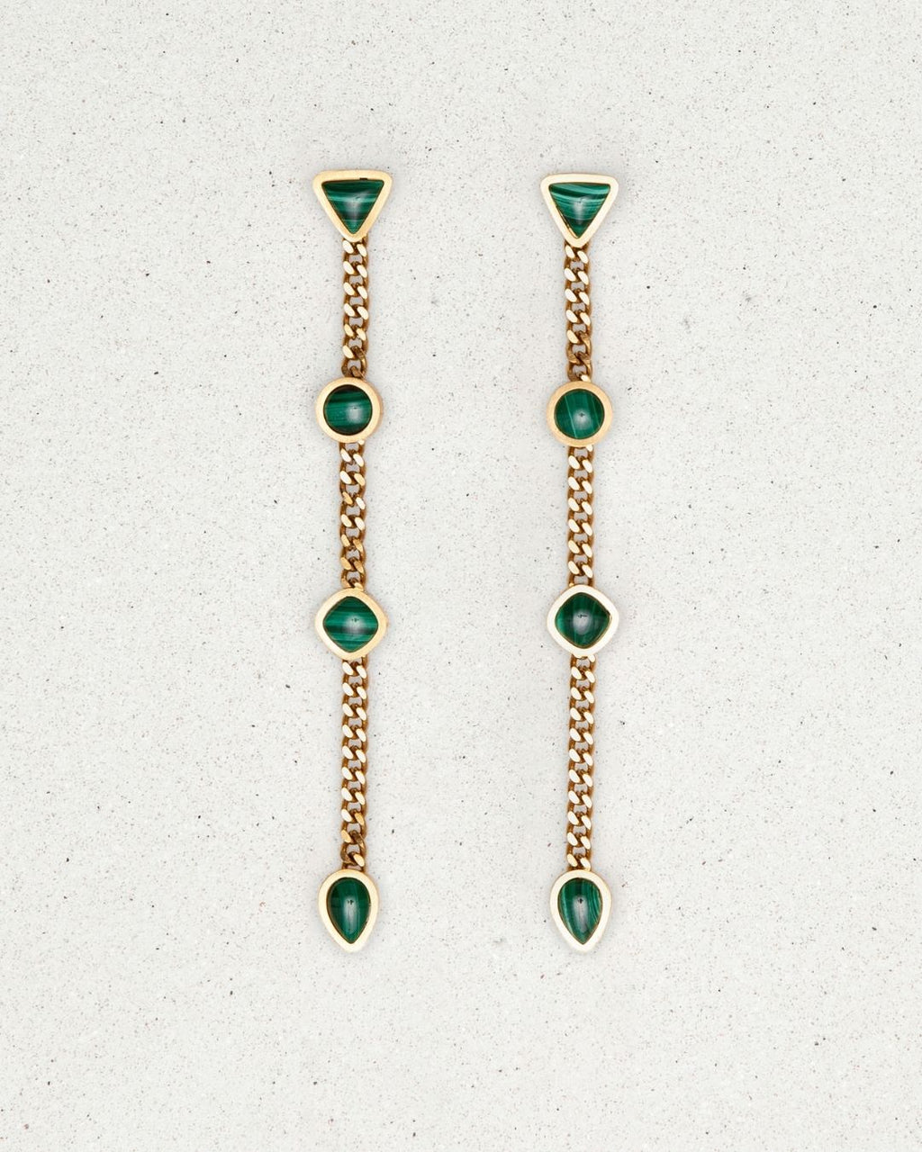 Lafayette Earrings Malachite