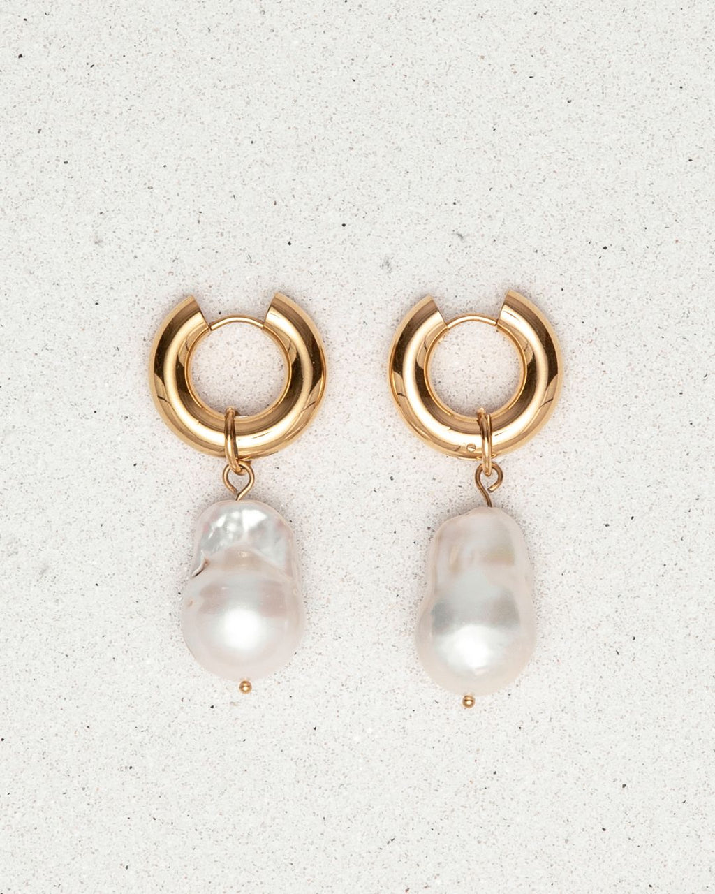Freshwater Pearl Capri Hoop Earrings