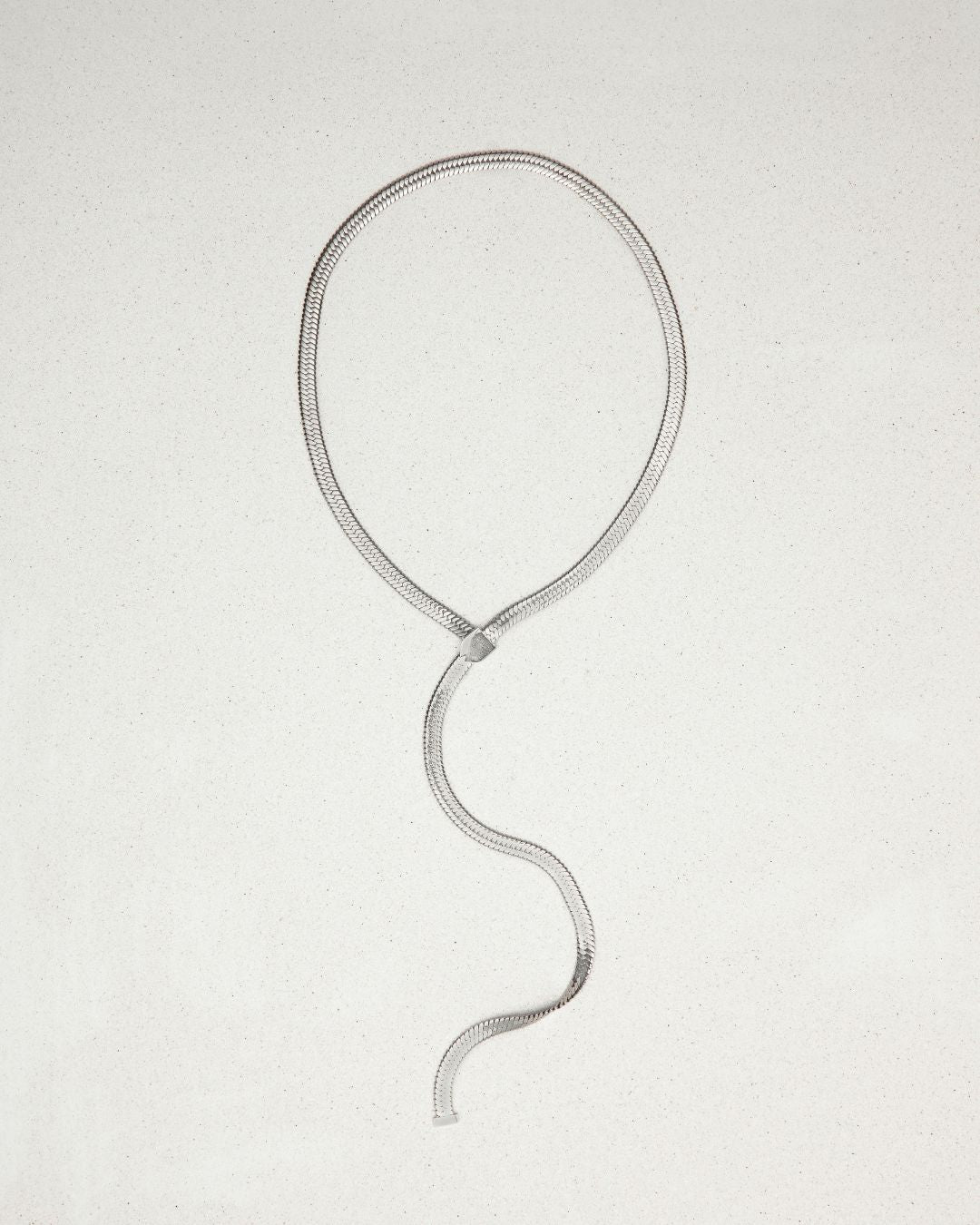 Celine Lariat Silver