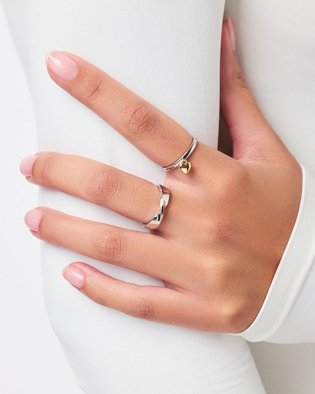 Heart Ring - Leia Two Tone