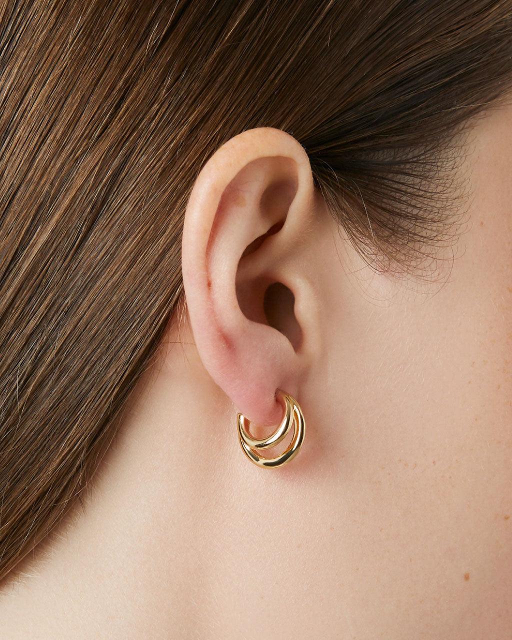 Double Hoop Earrings - Scarlett