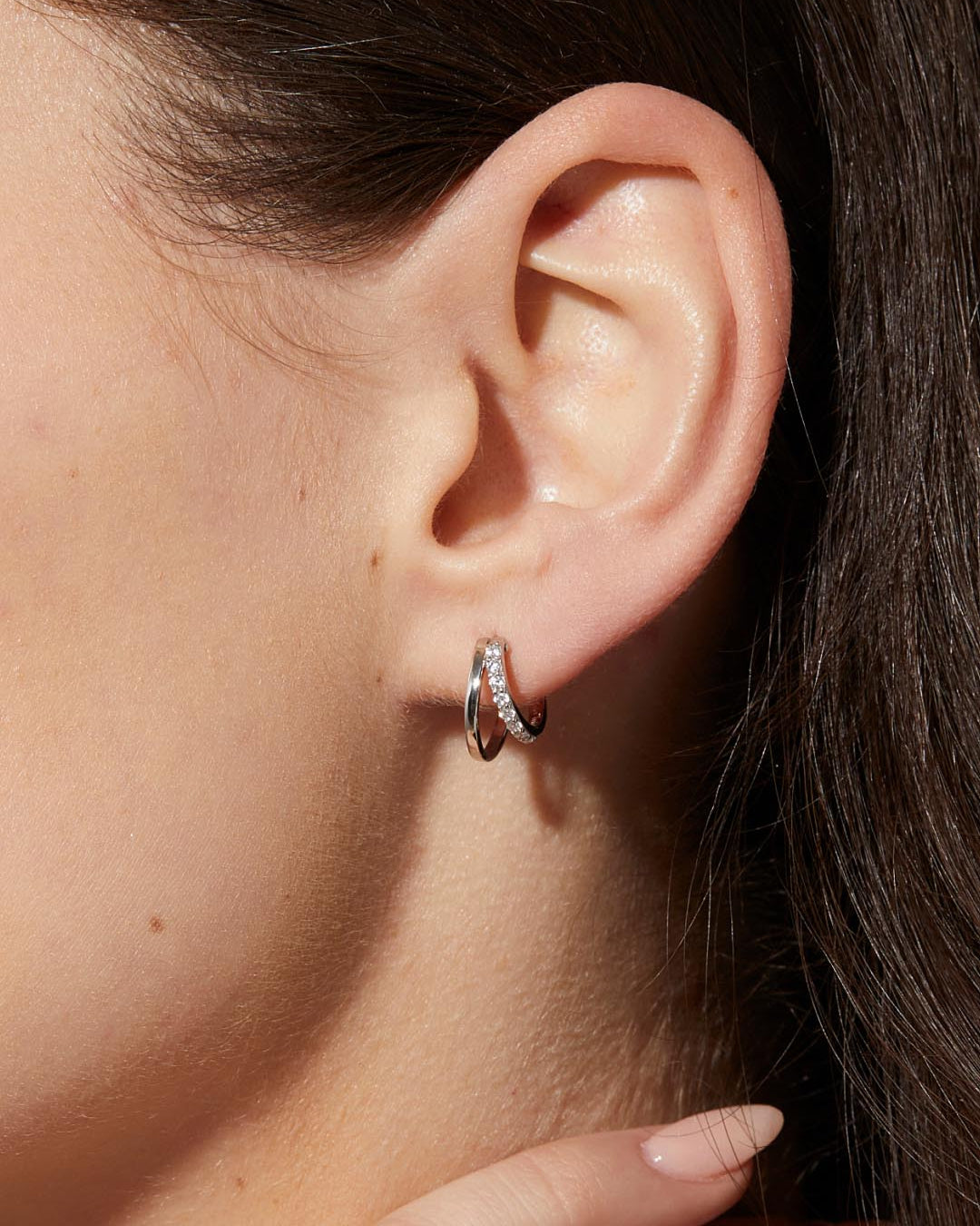 Double Hoop Earrings - Toda Silver