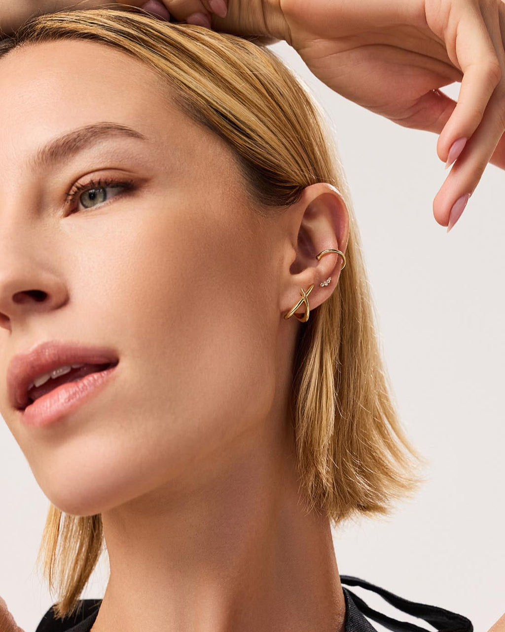 Gold Stud Earrings - Sloane