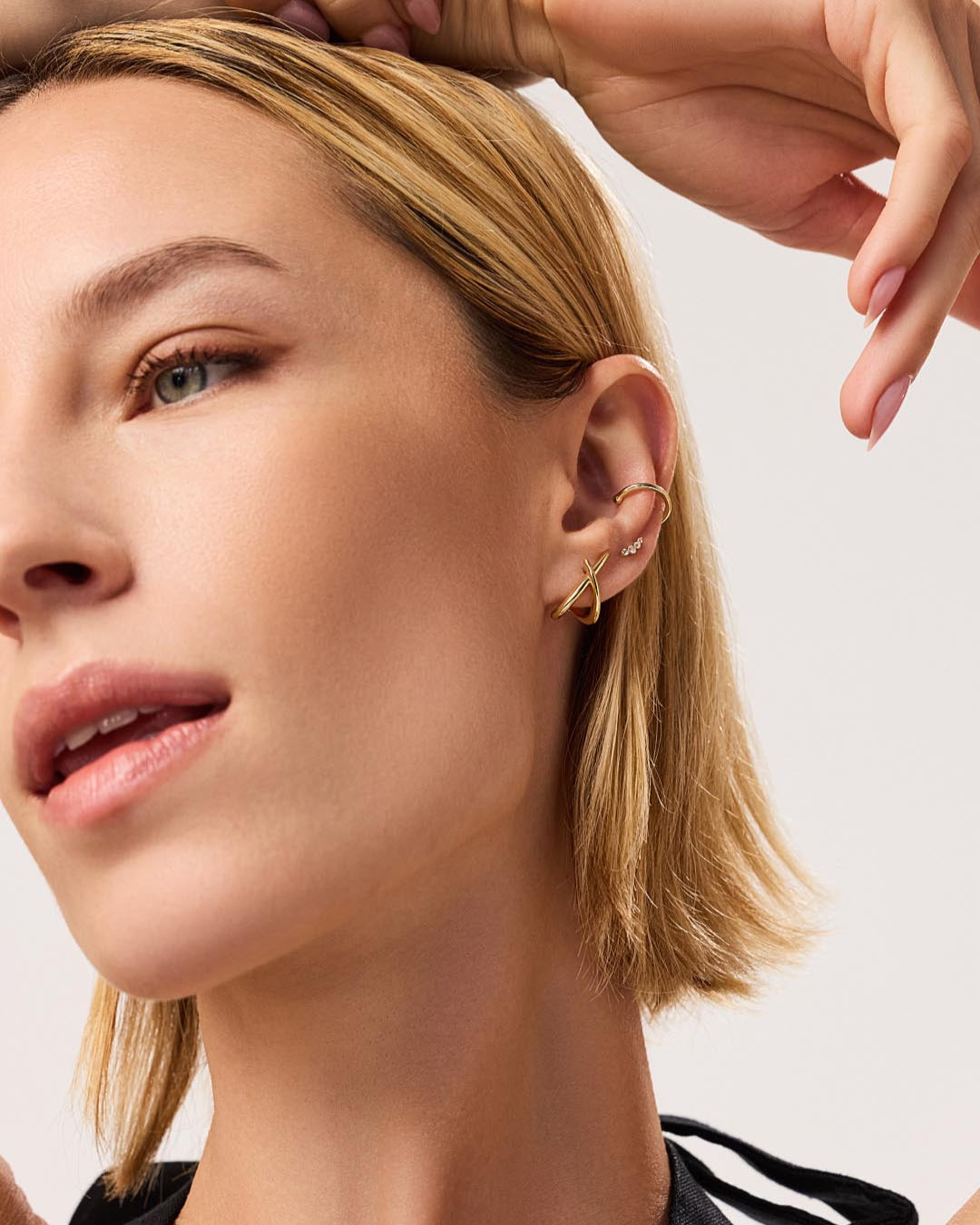 Gold Stud Earrings - Sloane