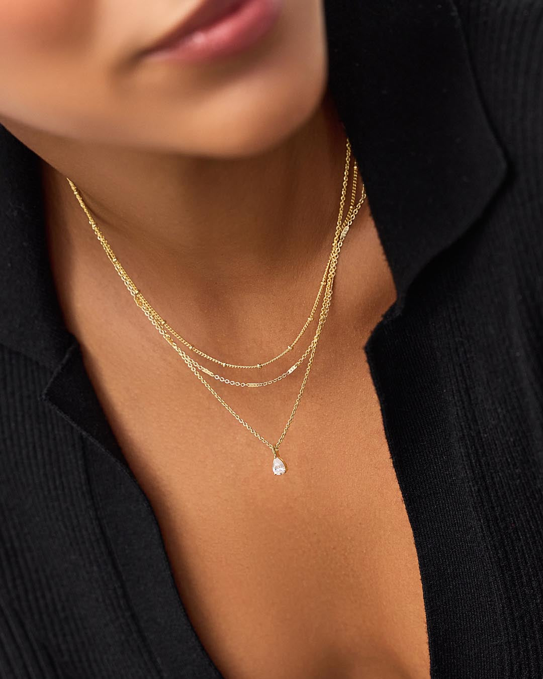 Delicate Solitaire Pendant - Elise Pendant