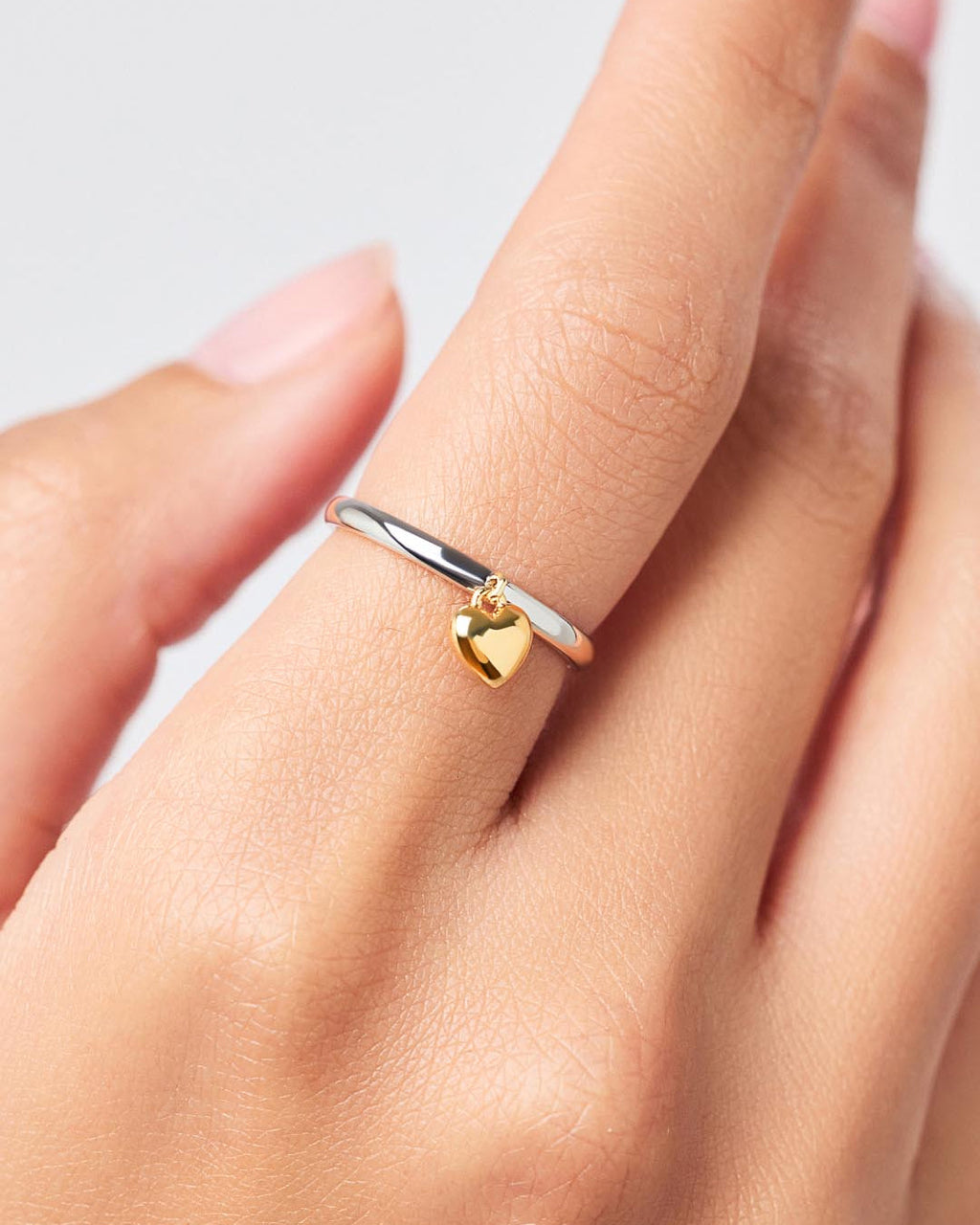 Heart Ring - Leia Two Tone