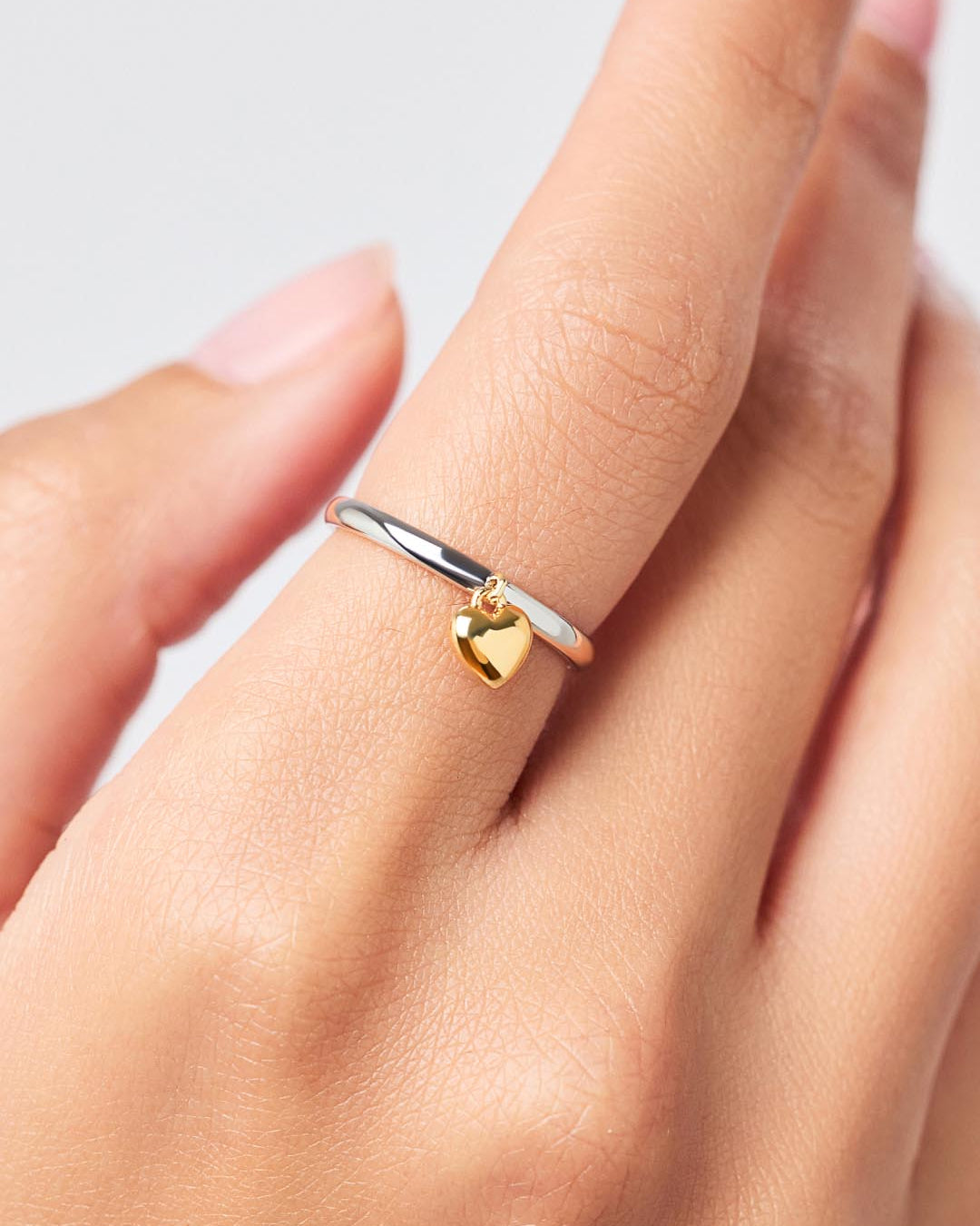 Heart Ring - Leia Two Tone