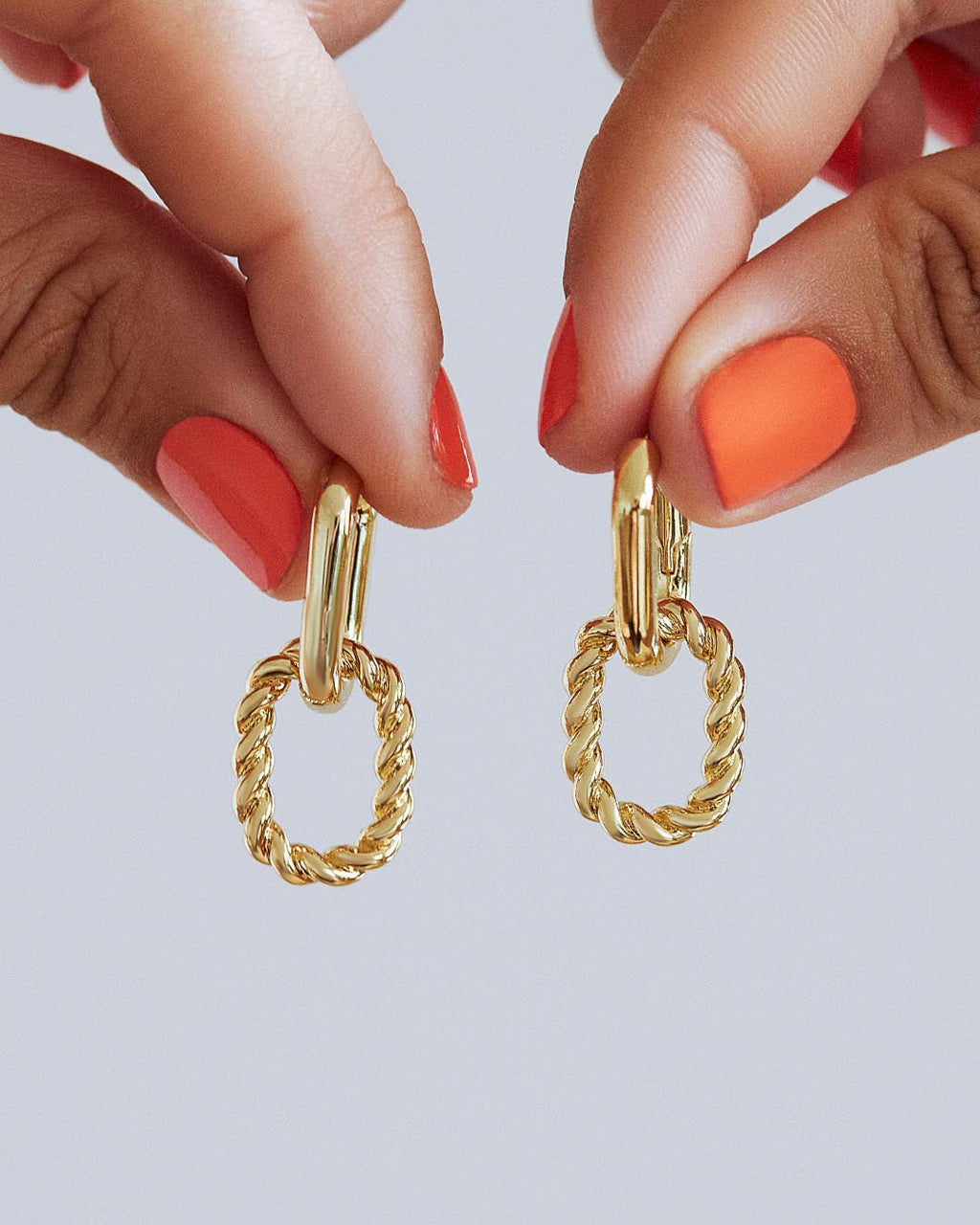 Double Hoop Earrings - Ash Double