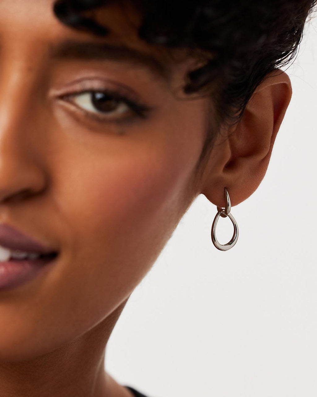 Silver Drop Earrings - Sage Silver