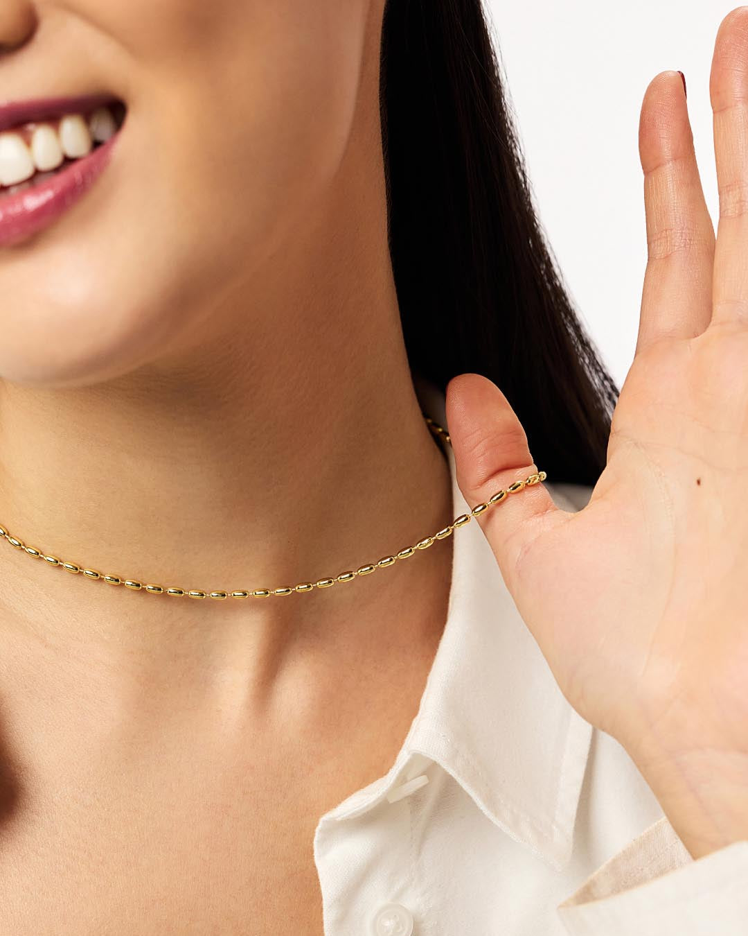 Ball Chain Necklace - Capri