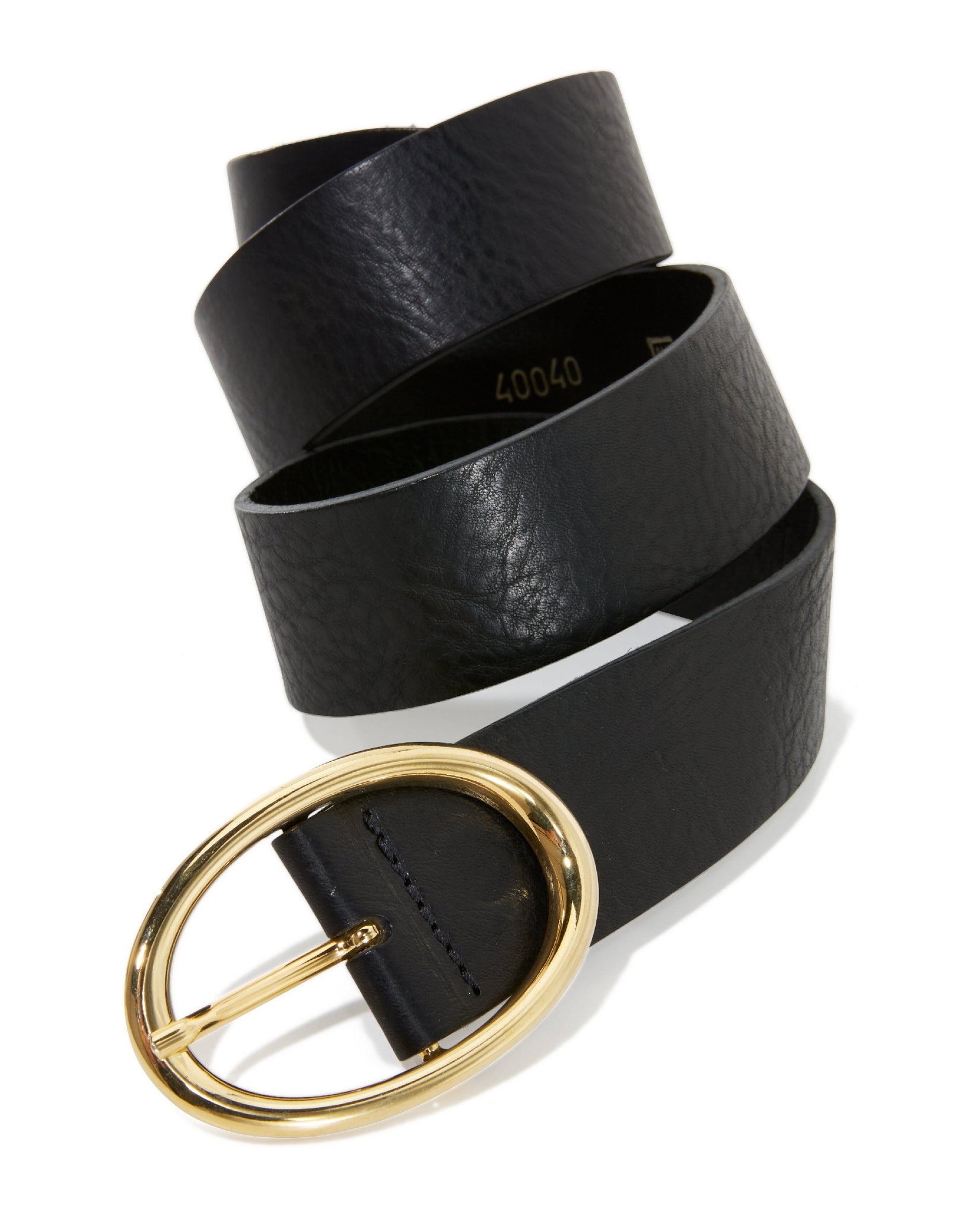 Classic Leather Belt Black