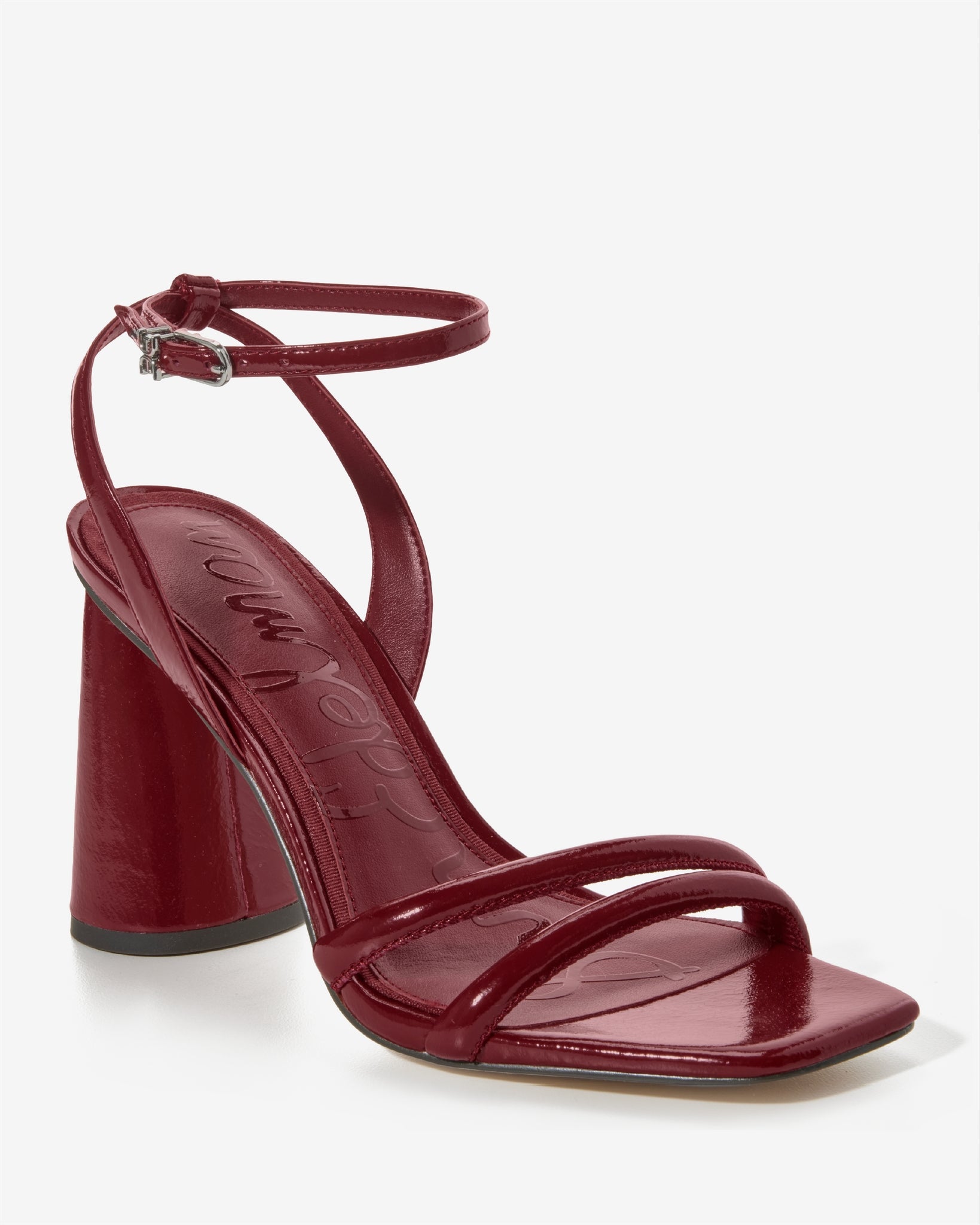 Double-Strap Dress Heel Wine