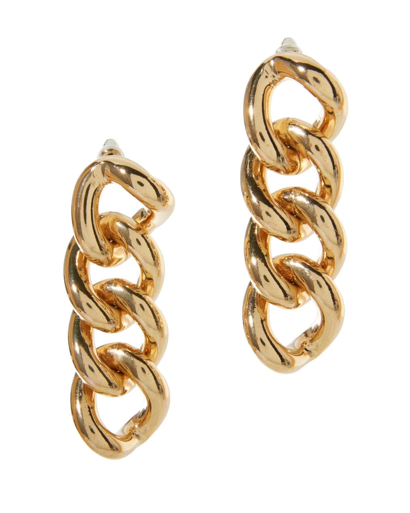 Gold Chain Link Earring Gold