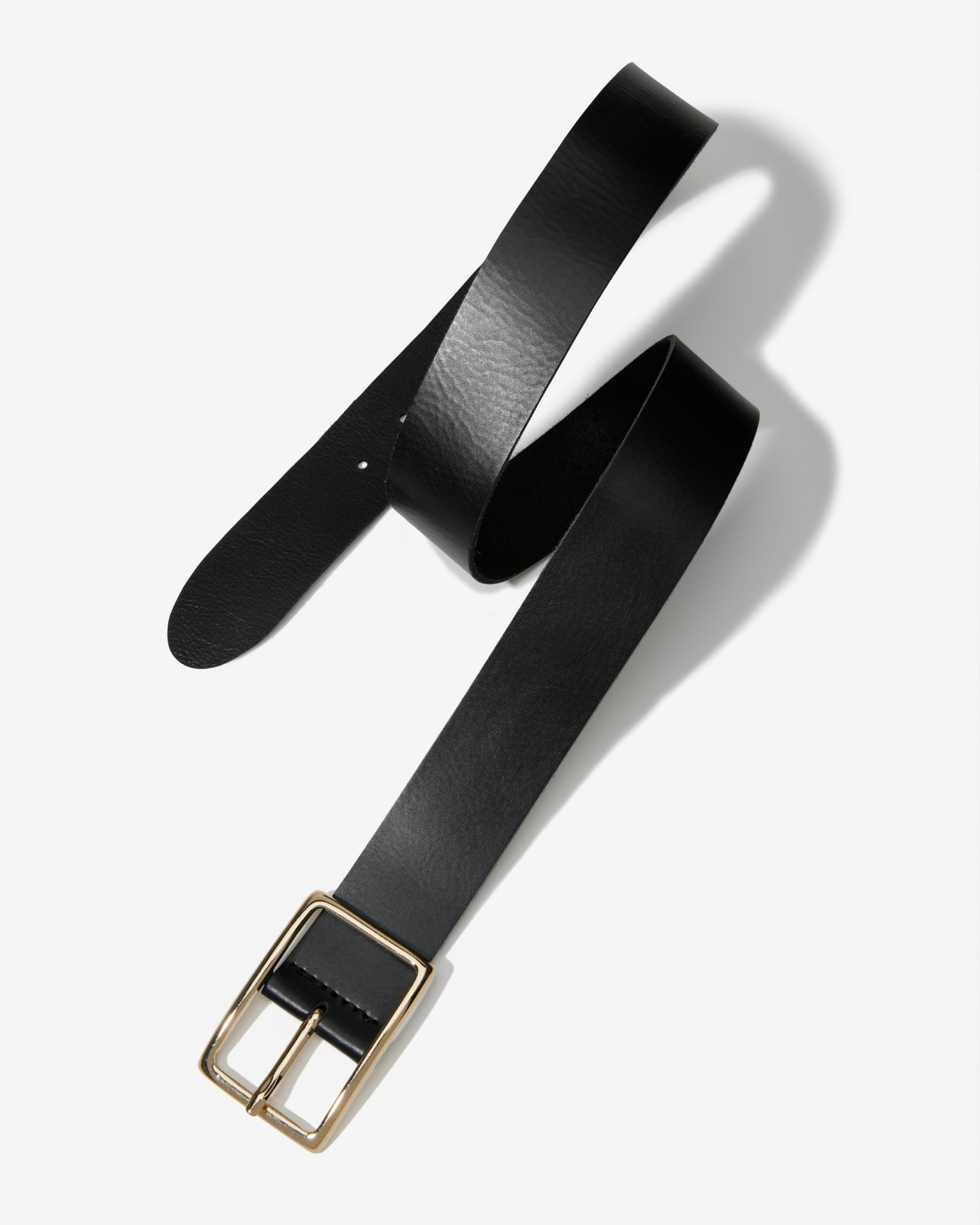 Modern Classic Leather Belt Black