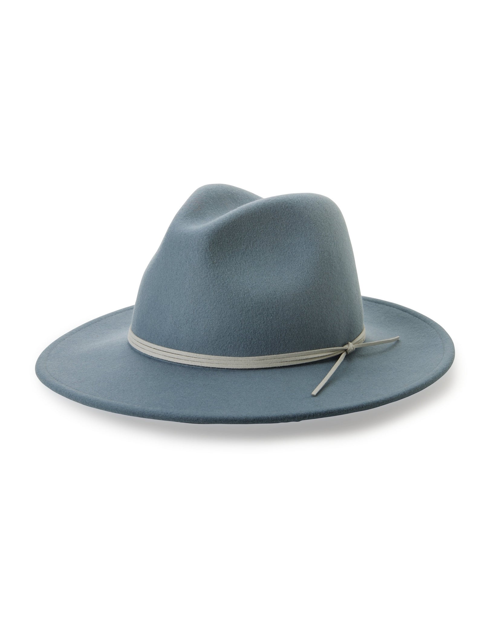 Contrast Trim Fedora Hat Blue