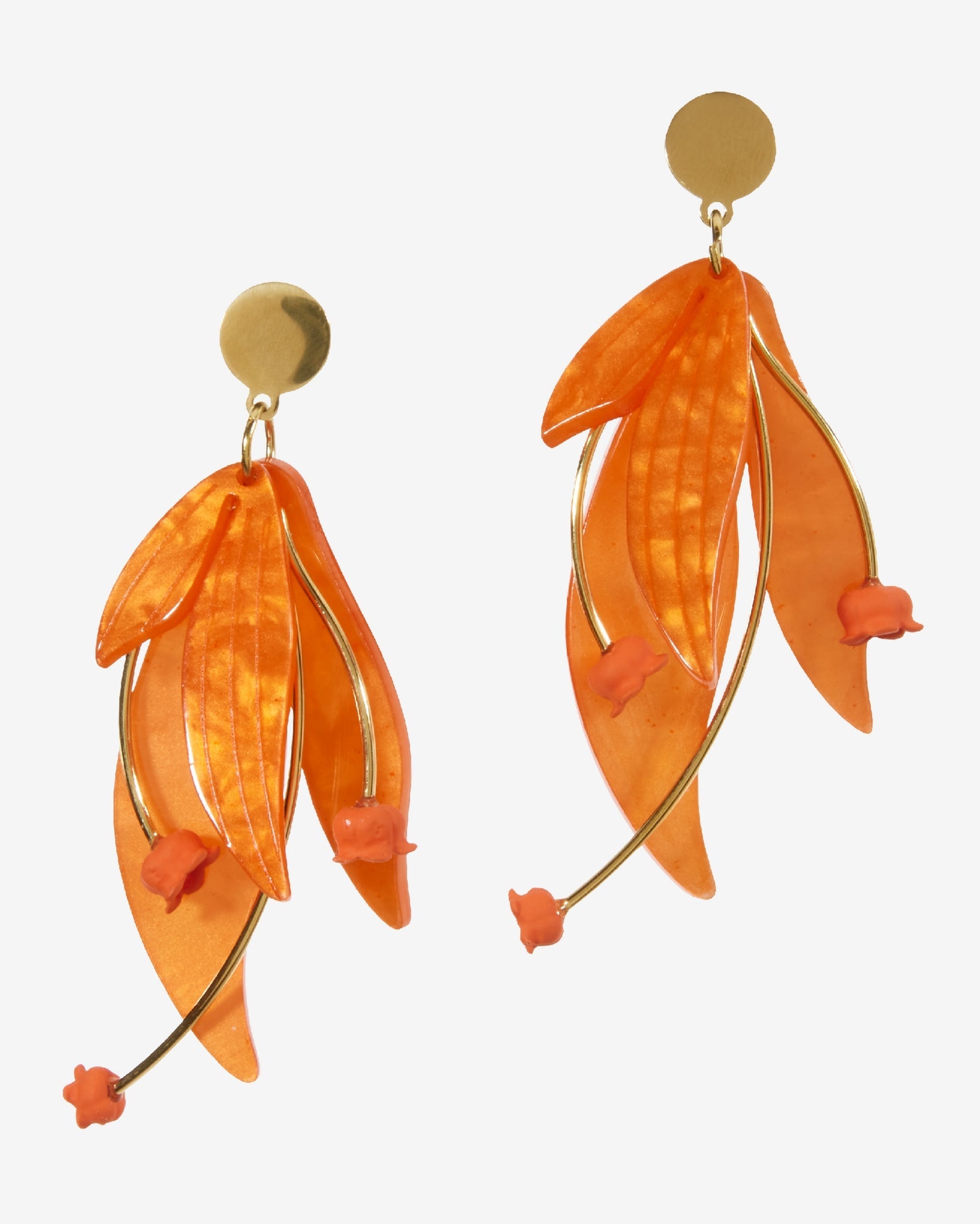 Tropical Resin Earring Orange