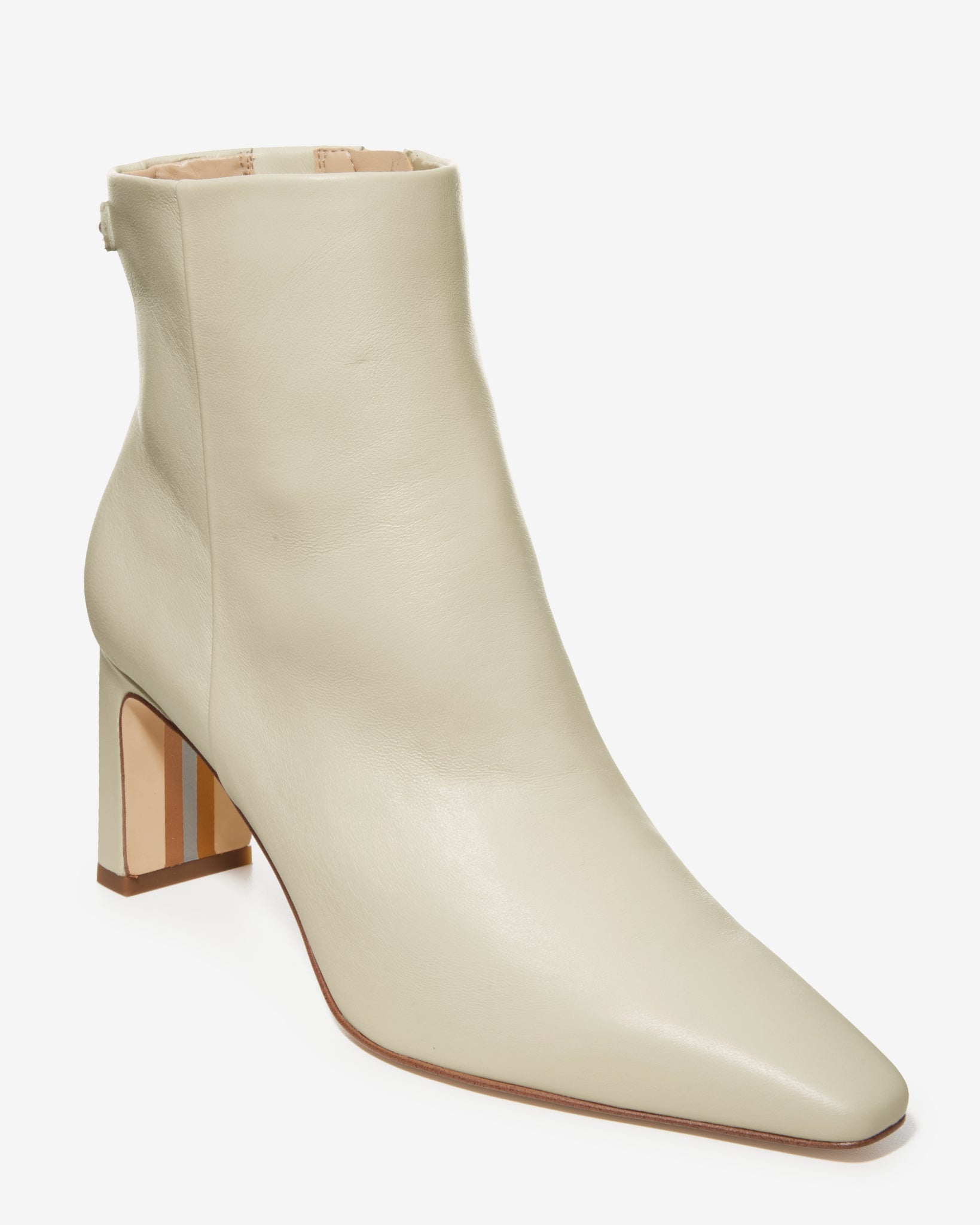 Pointed Toe Bootie Ivory