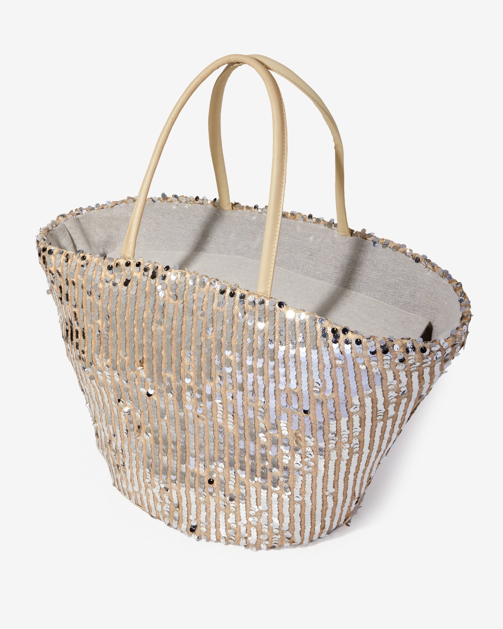 Sequin Tote Silver