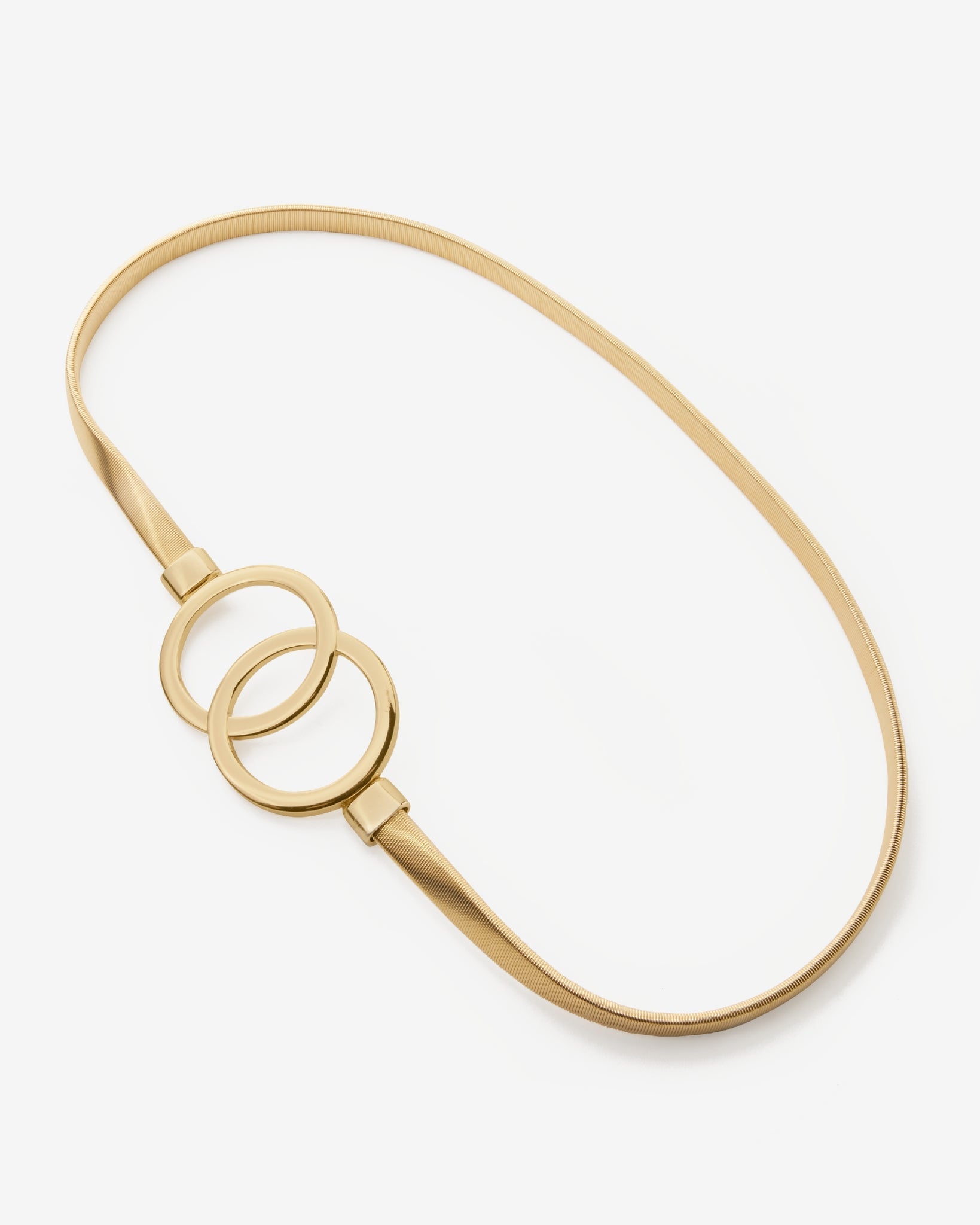 Double Circle Slinky Belt Gold