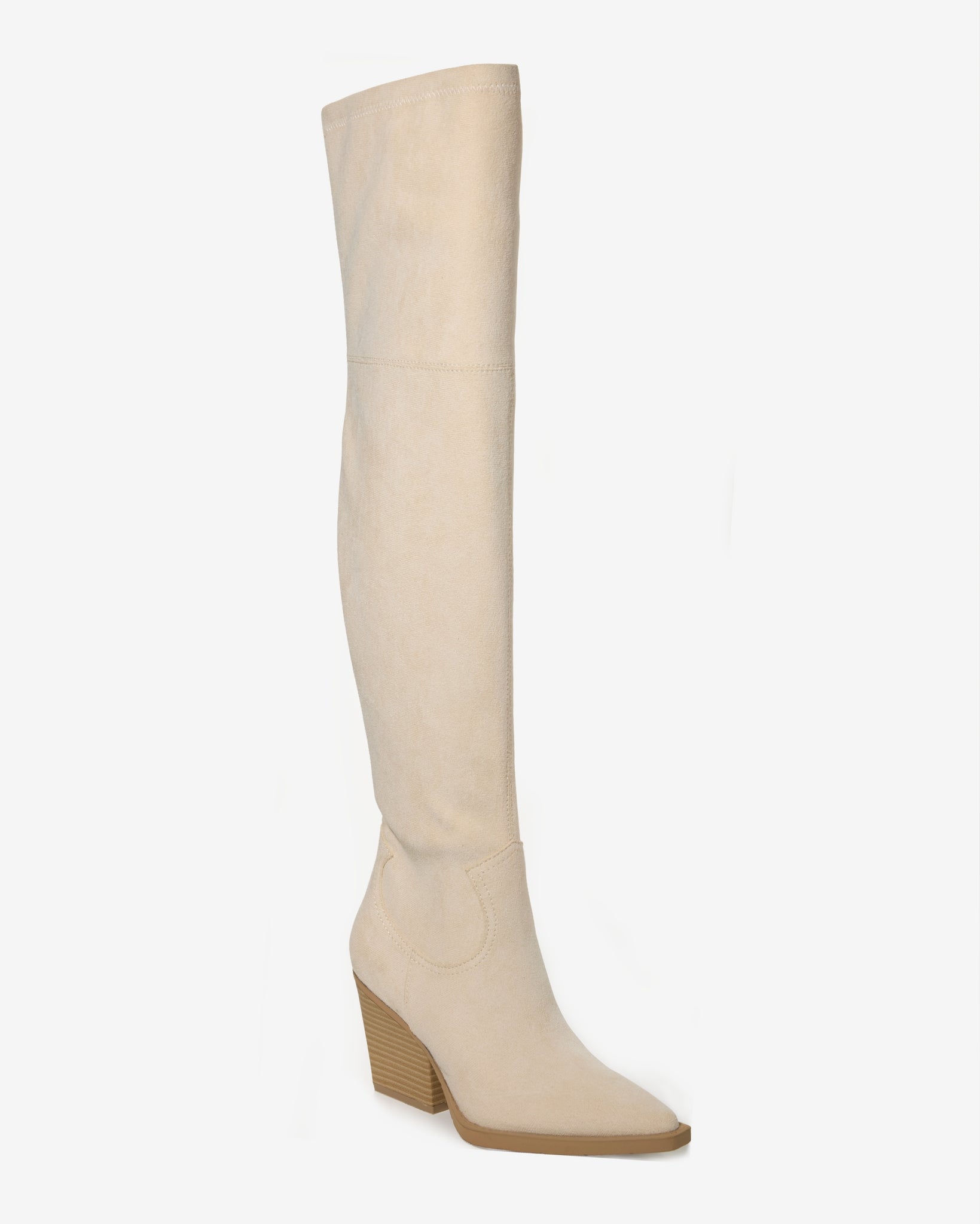 Over The Knee Western Boot Bone