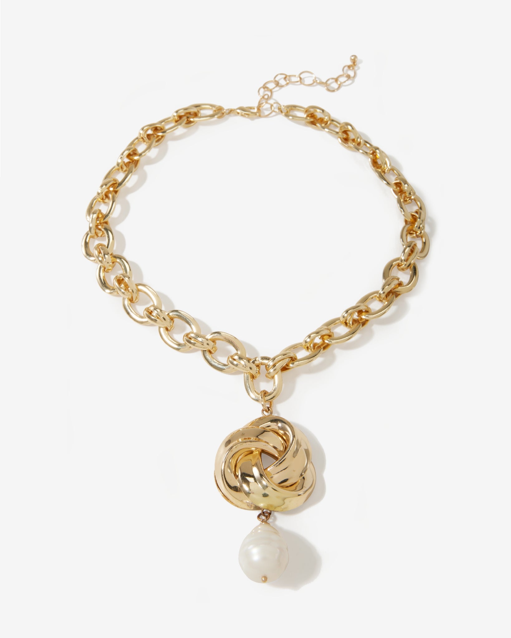 Pearl Pendant Necklace Gold