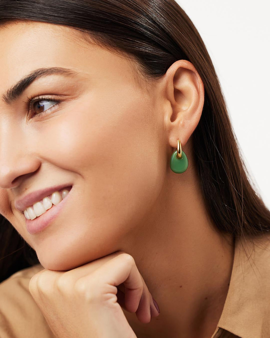 Gold Drop Earrings - Kayla