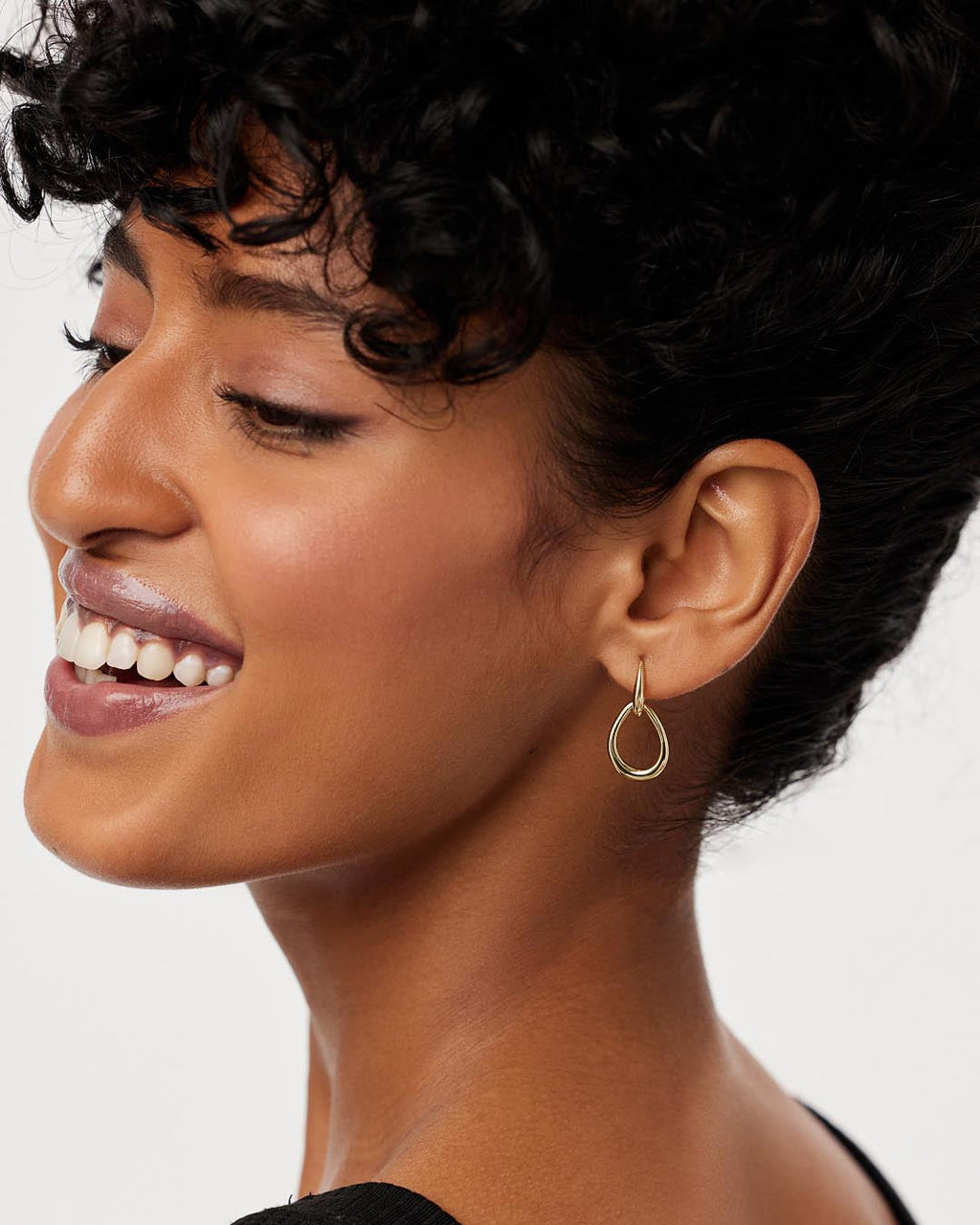 Gold Drop Earrings - Sage