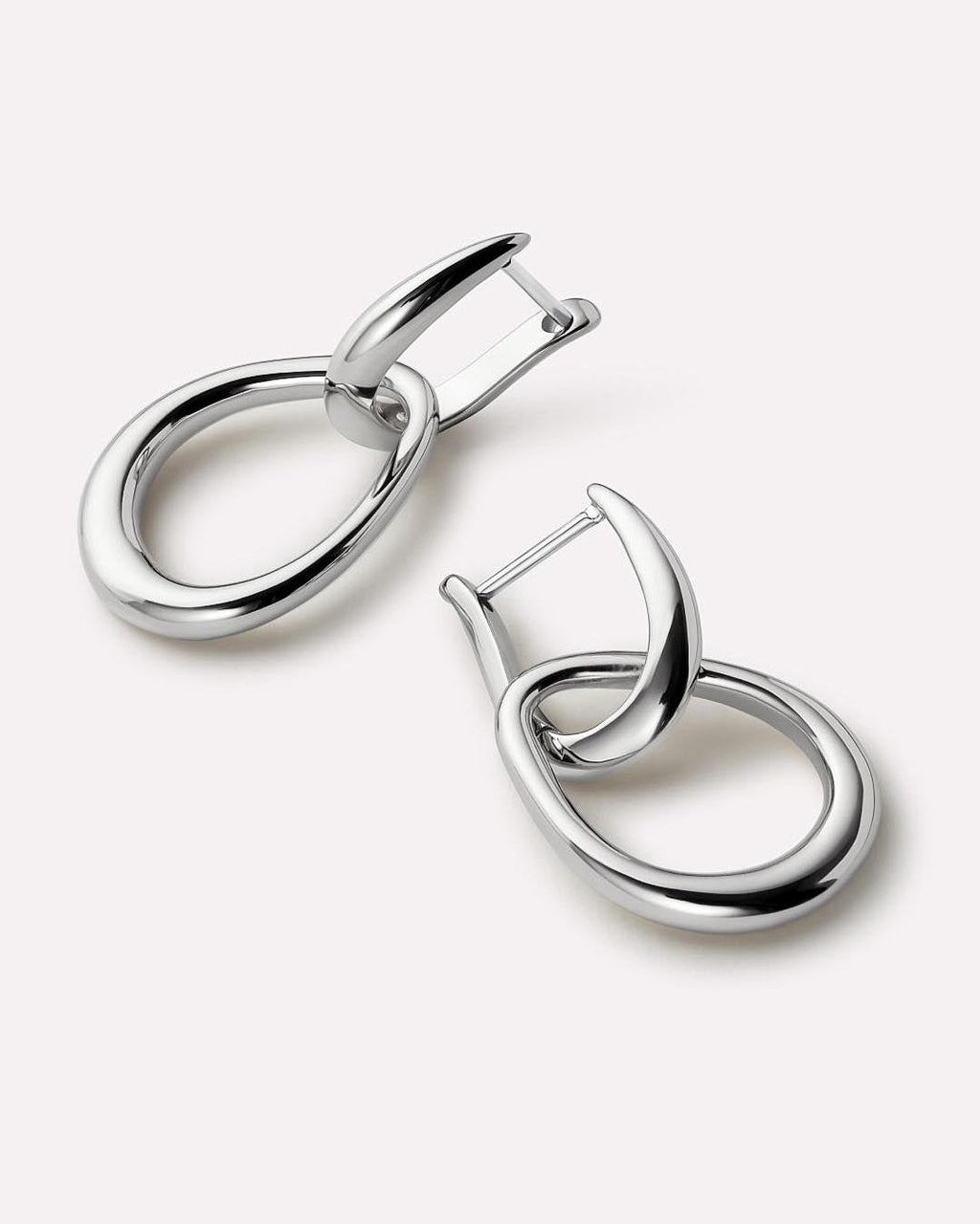 Silver Drop Earrings - Sage Silver