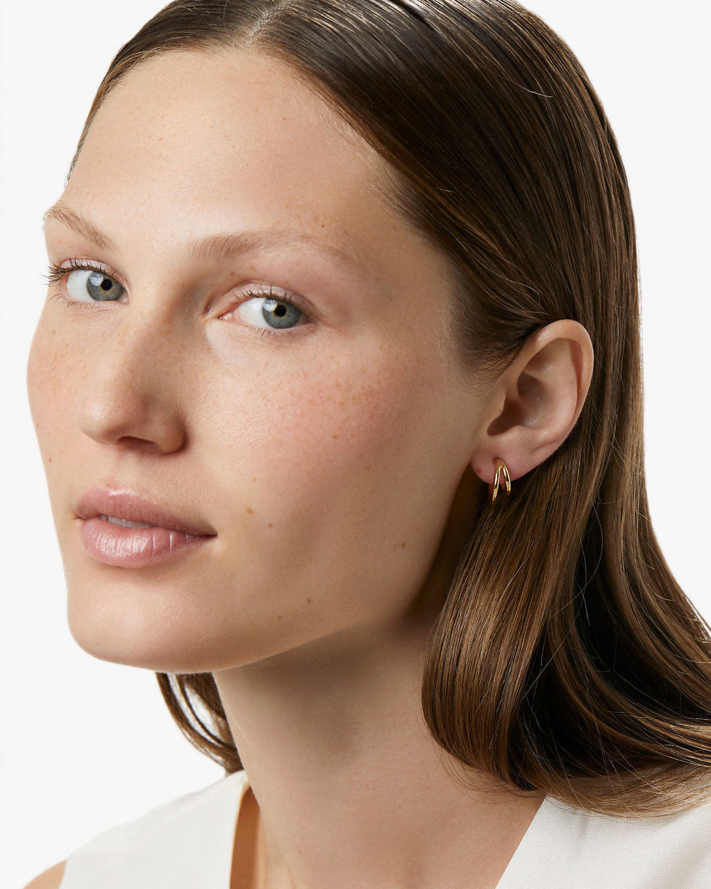 Double Hoop Earrings - Scarlett