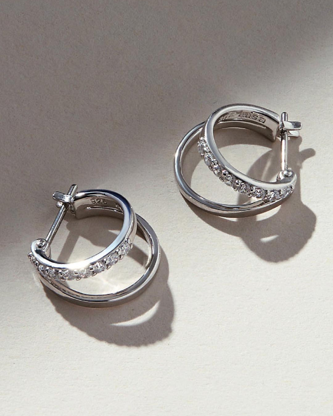 Double Hoop Earrings - Toda Silver