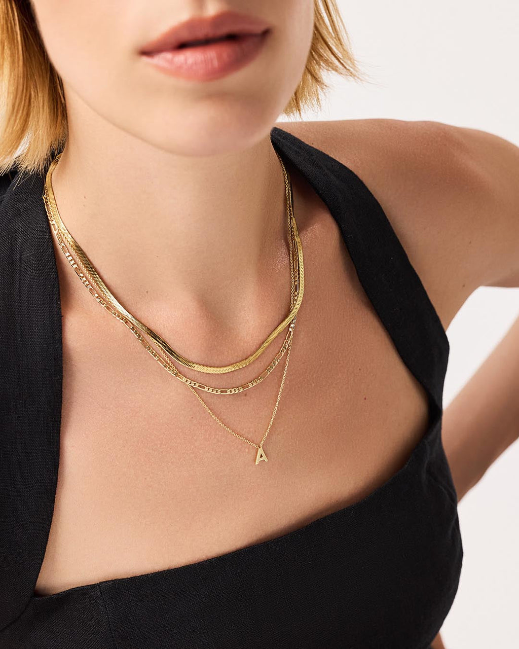 Herringbone Chain Necklace - Ina