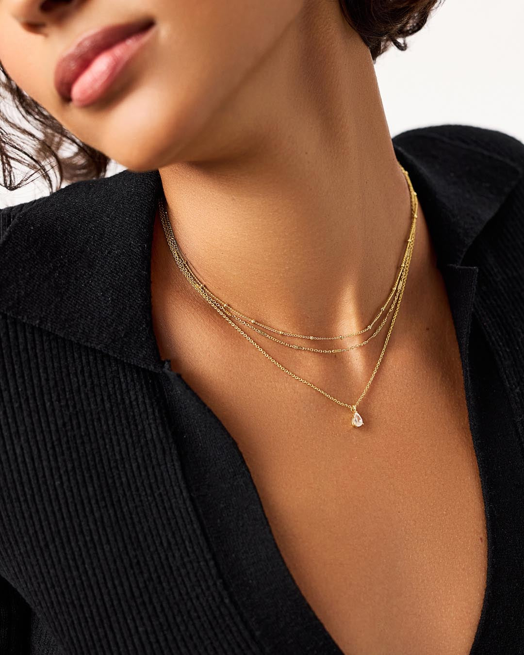 Delicate Solitaire Pendant - Elise Pendant