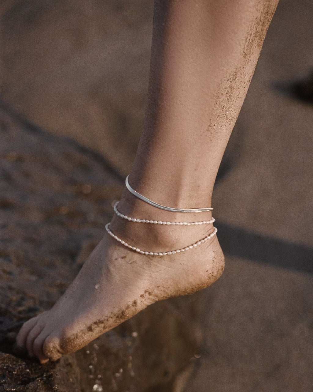 Freshwater Pearl Michel Anklet