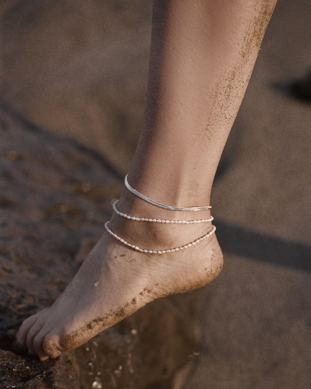 Freshwater Pearl Michel Anklet