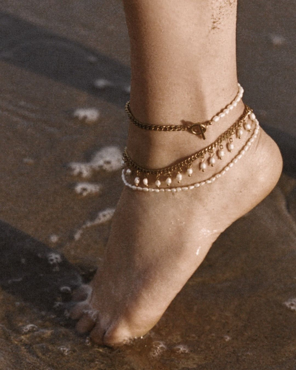Freshwater Pearl Michel Anklet