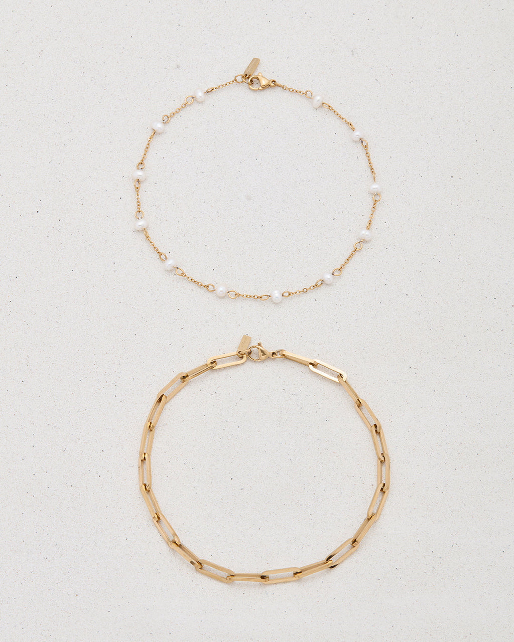 Freshwater Pearl Marina Anklet Set