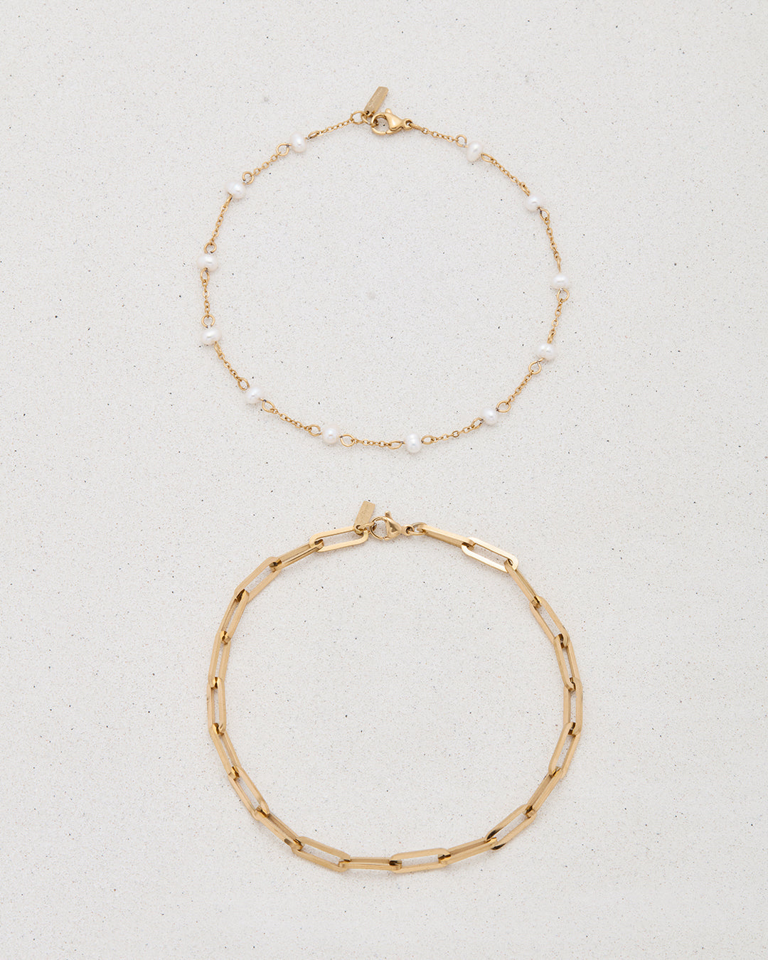 Freshwater Pearl Marina Anklet Set