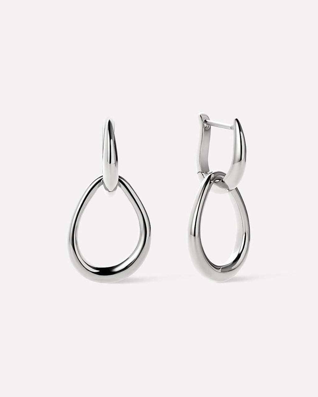 Silver Drop Earrings - Sage Silver