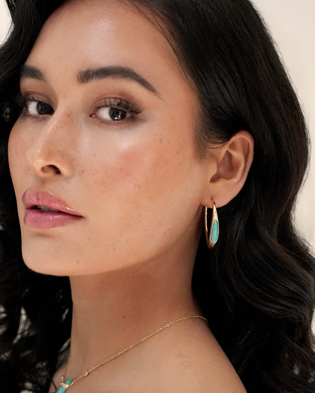 Turquoise Solstice Hoops