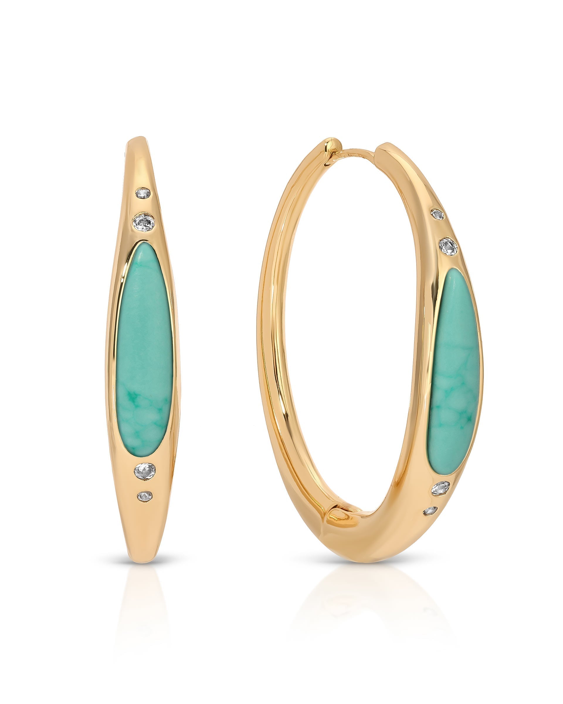 Turquoise Solstice Hoops