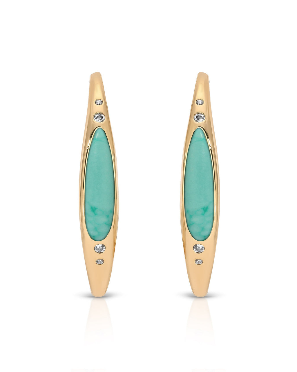 Turquoise Solstice Hoops