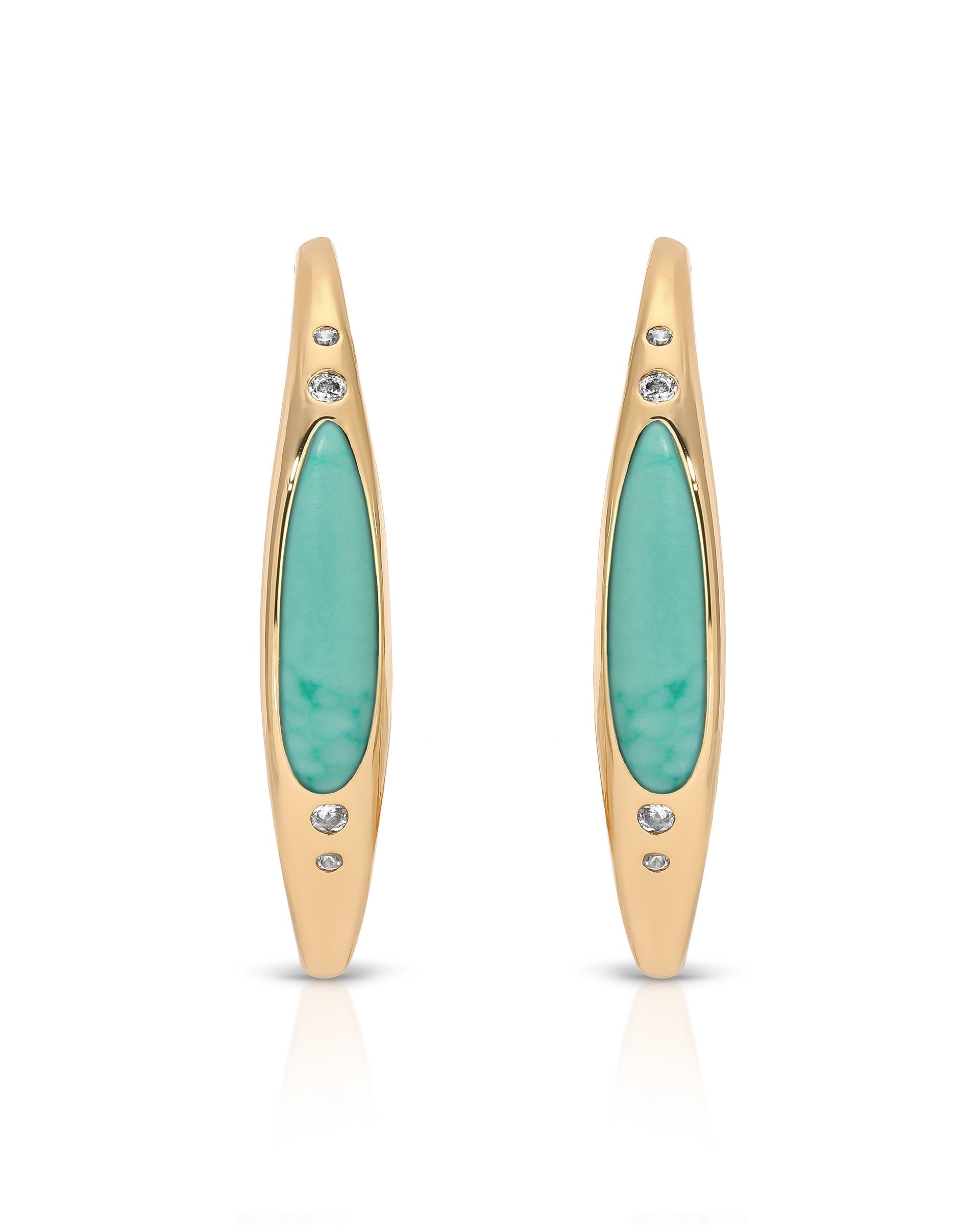 Turquoise Solstice Hoops