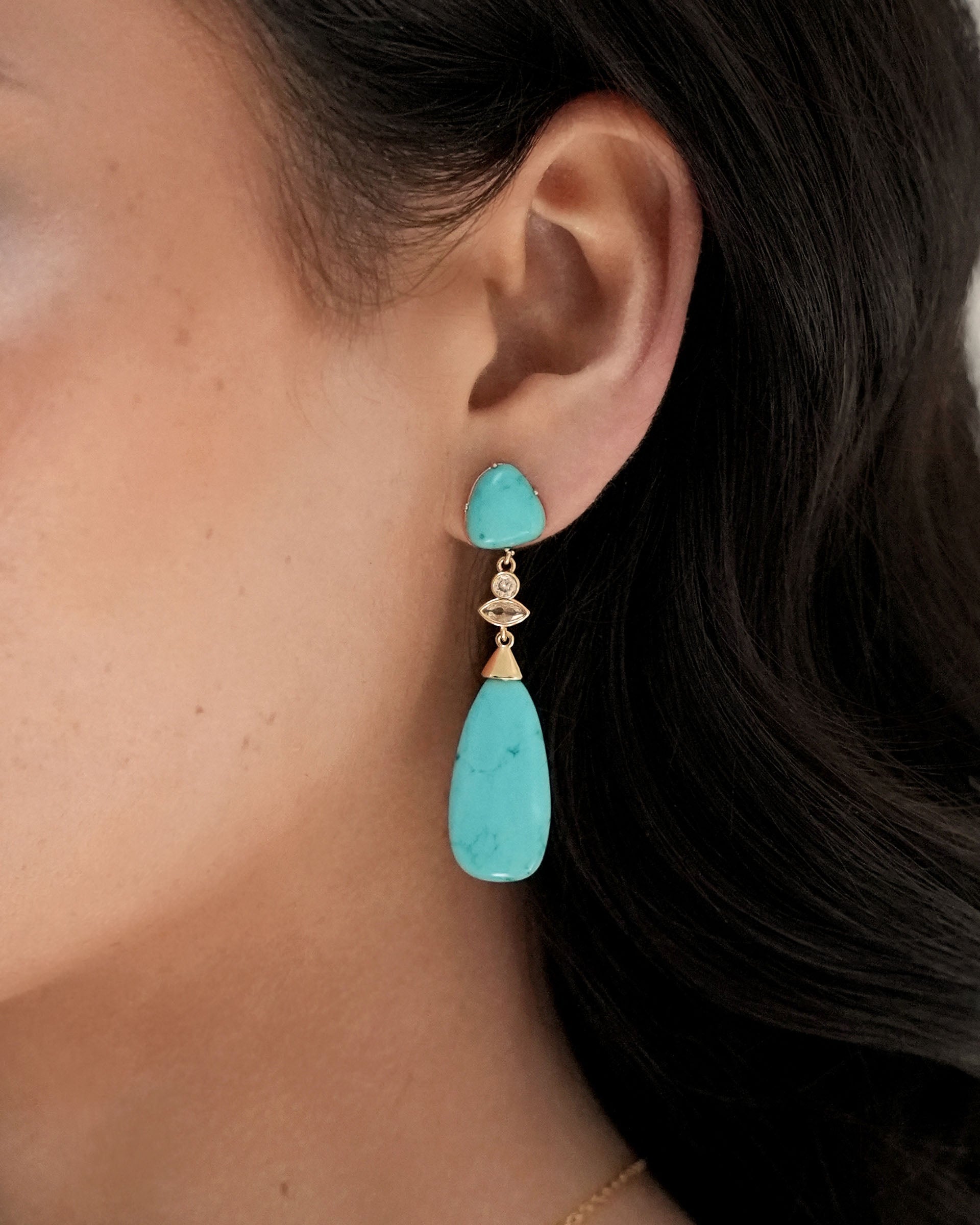 Turquoise Solstice Drop Earrings