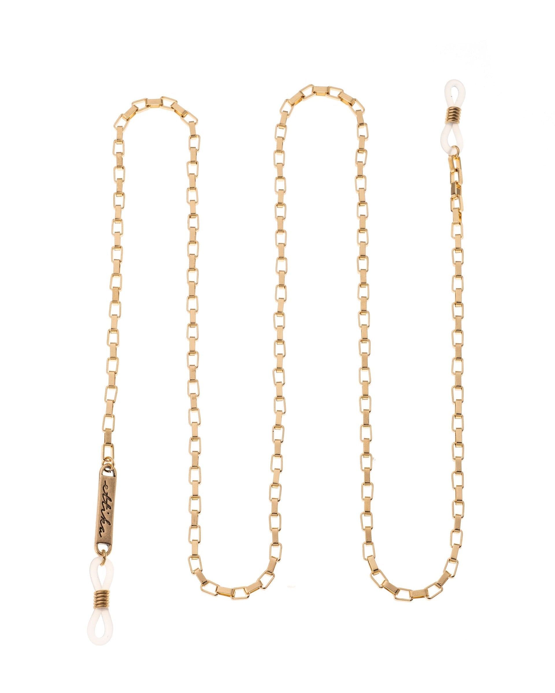 Golden Rays Rectangle Eyeglass Chain