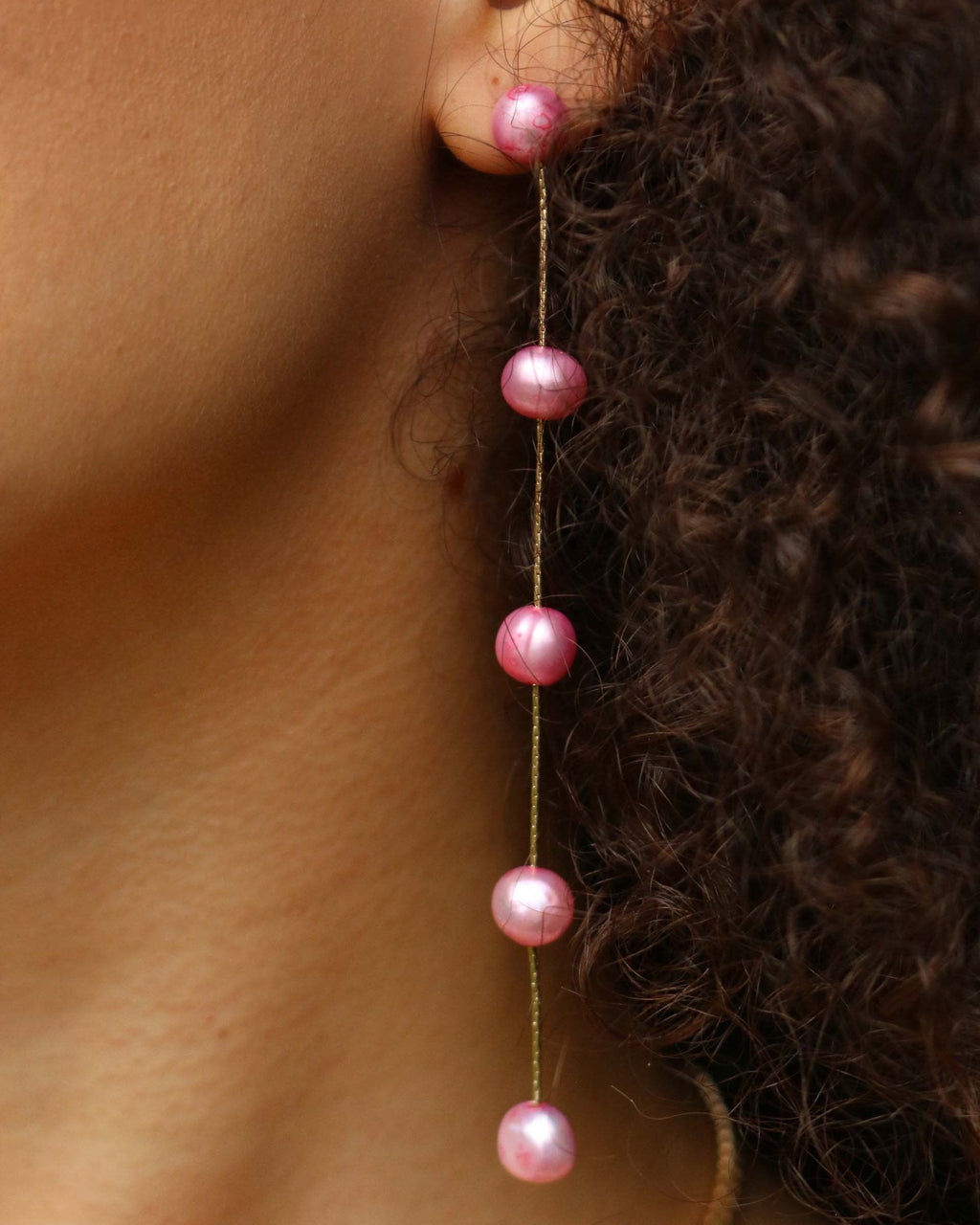Dripping Pearl Delicate Drop Earrings