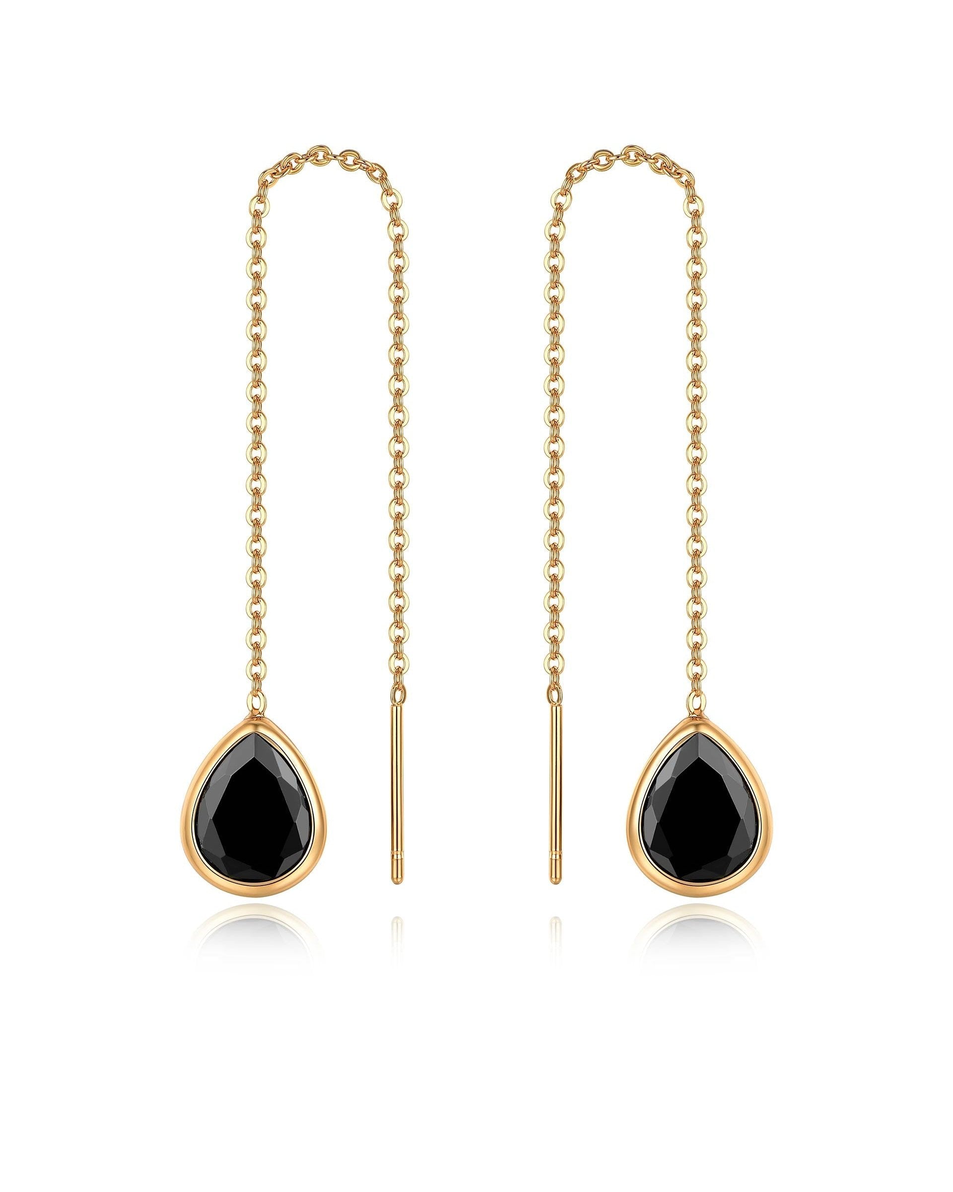 Barely There Chain and Crystal Dangle Earrings