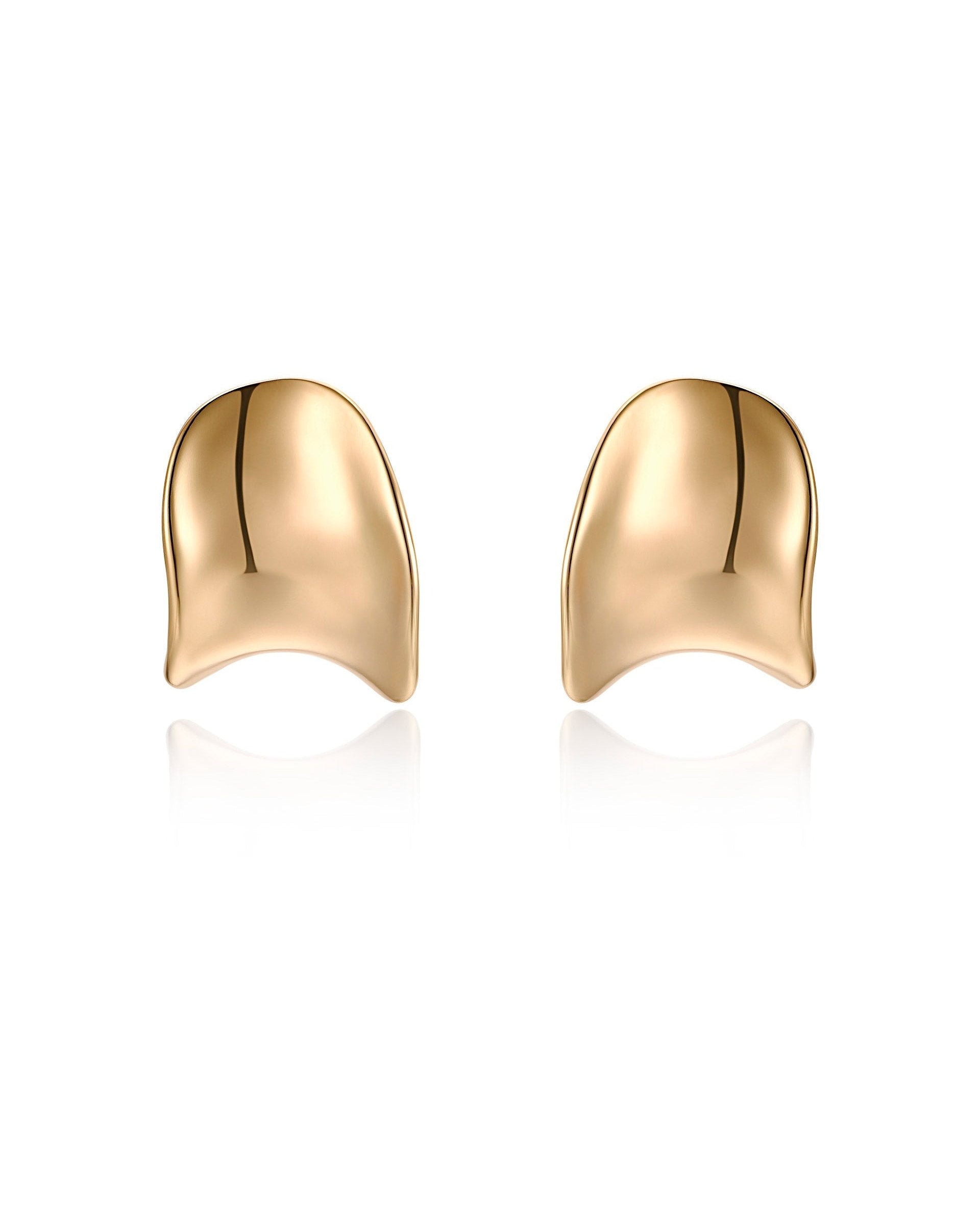 Curved Stud Earrings