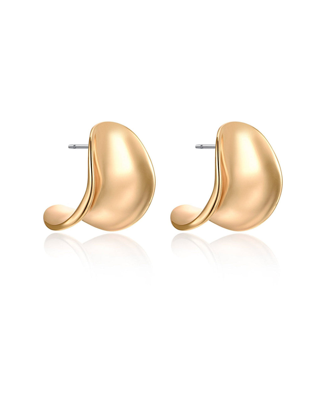Curved Stud Earrings