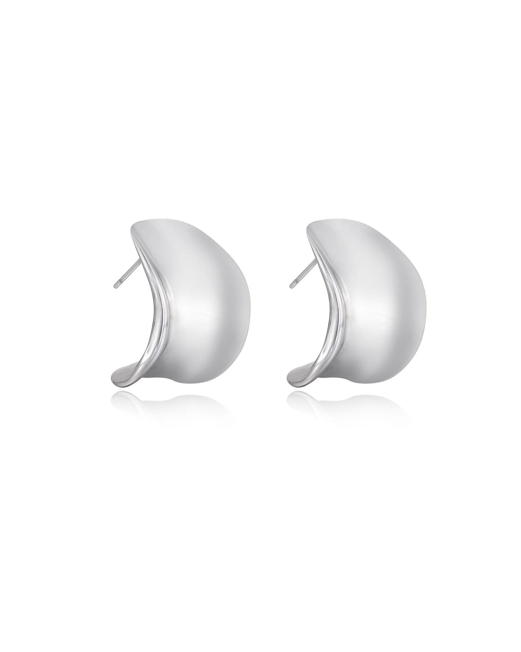 Curved Stud Earrings