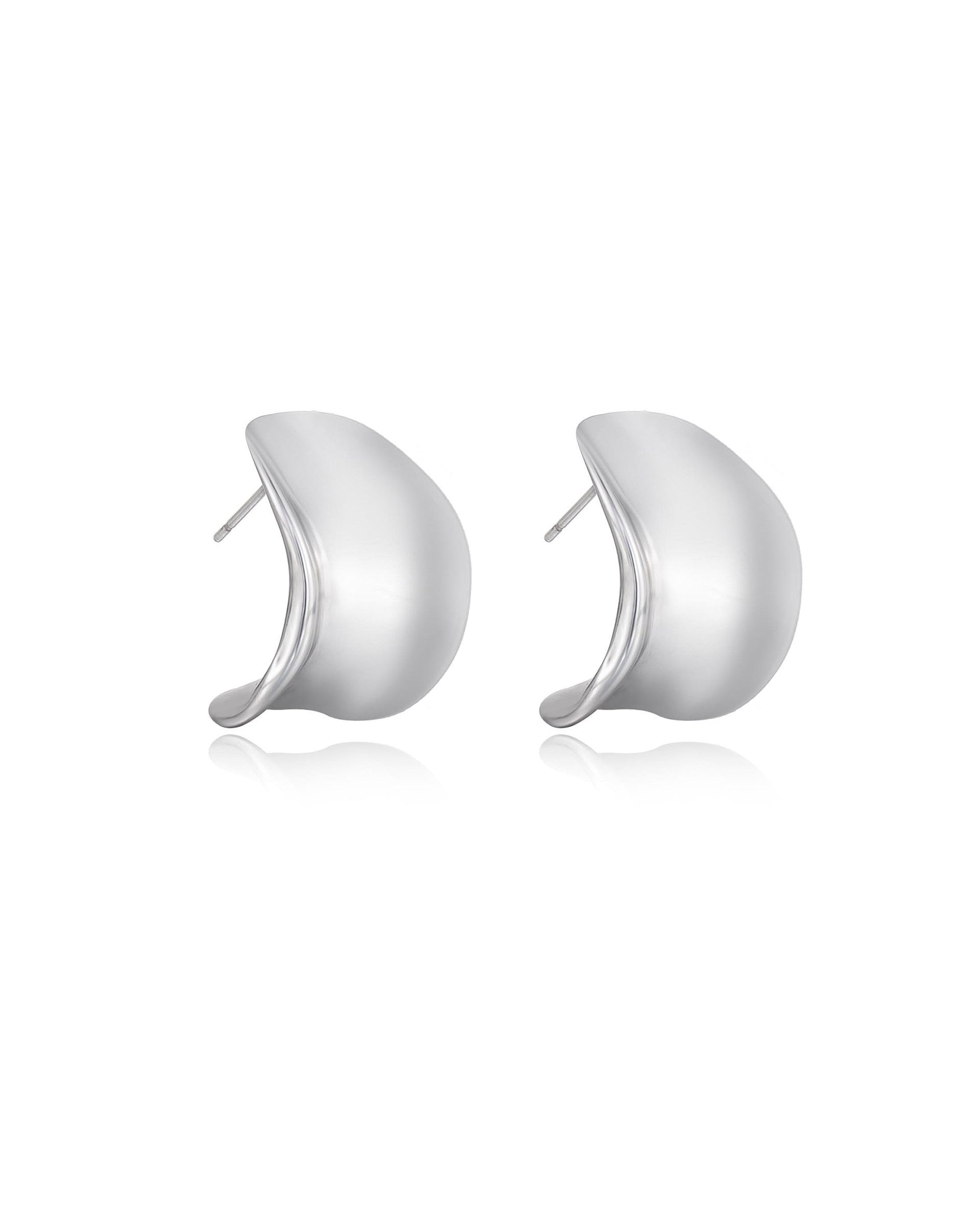 Curved Stud Earrings
